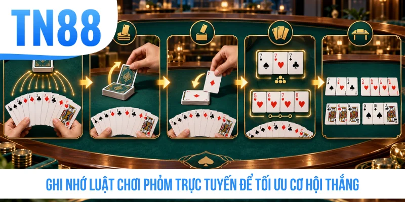 Ghi nhớ luật chơi Phỏm trực tuyến để tối ưu cơ hội thắng